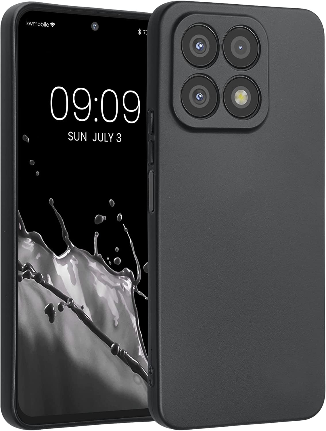 KWmobile Θήκη Σιλικόνης Honor X8a με Πλαίσιο Κάμερας - Metallic Grey