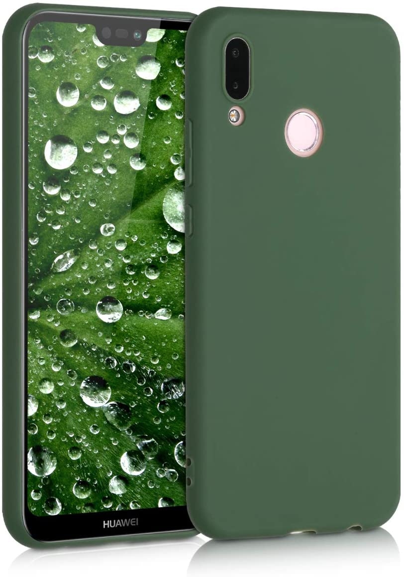KWmobile Θήκη Σιλικόνης Huawei P20 Lite - Dark Green