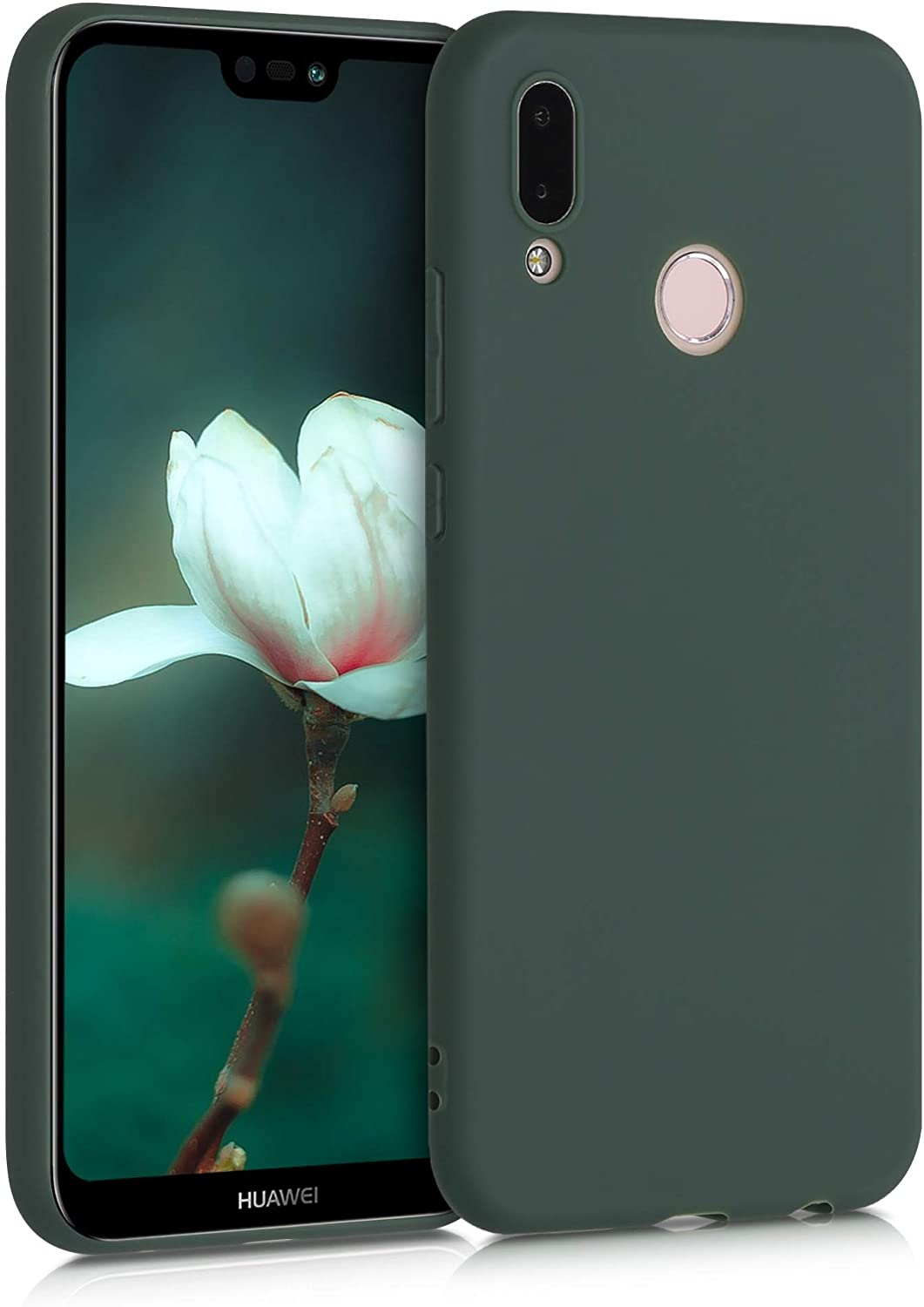 KWmobile Θήκη Σιλικόνης Huawei P20 Lite - Moss Green