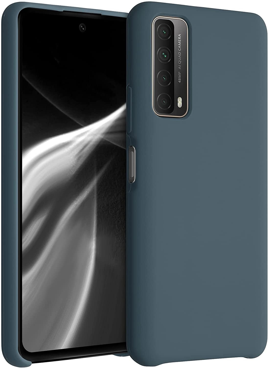 Wmobile Θήκη Σιλικόνης Huawei P Smart 2021 - Soft Flexible Rubber Cover - Slate Grey