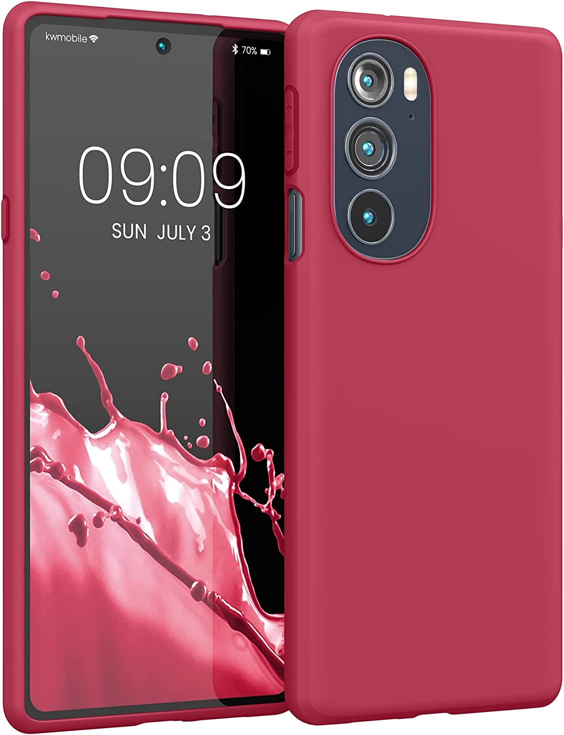 KWmobile Θήκη Σιλικόνης Motorola Edge 30 Pro / Edge Plus 2022 / Edge X30 - Red