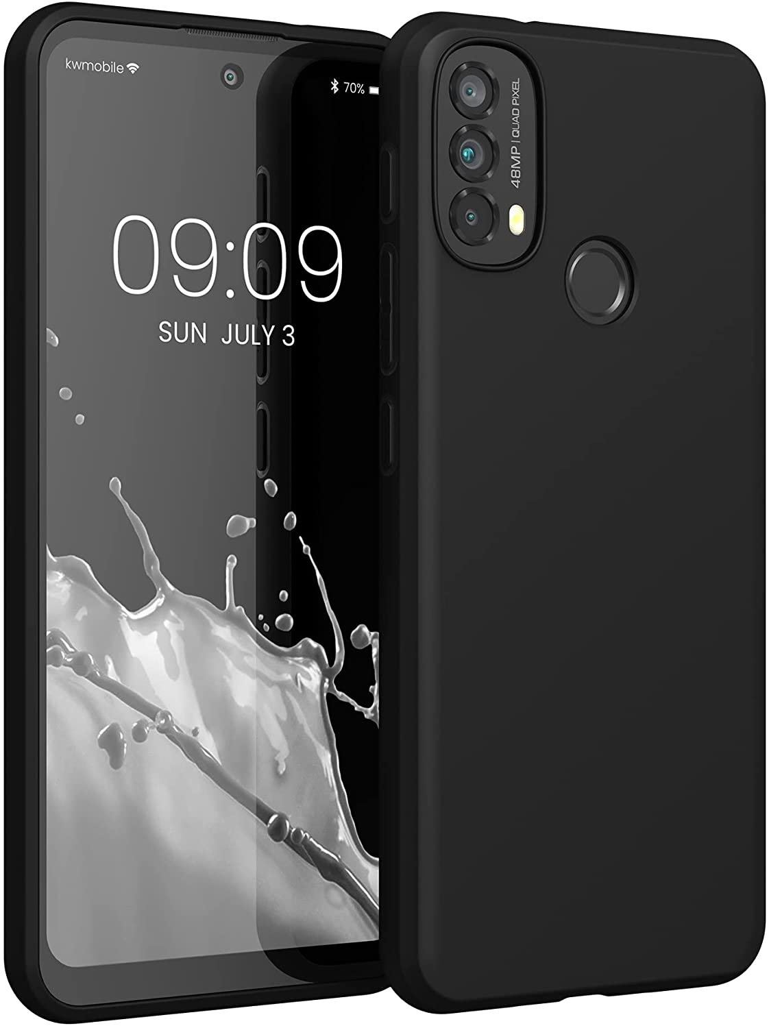 KWmobile Θήκη Σιλικόνης Motorola Moto E40 - Black Matte