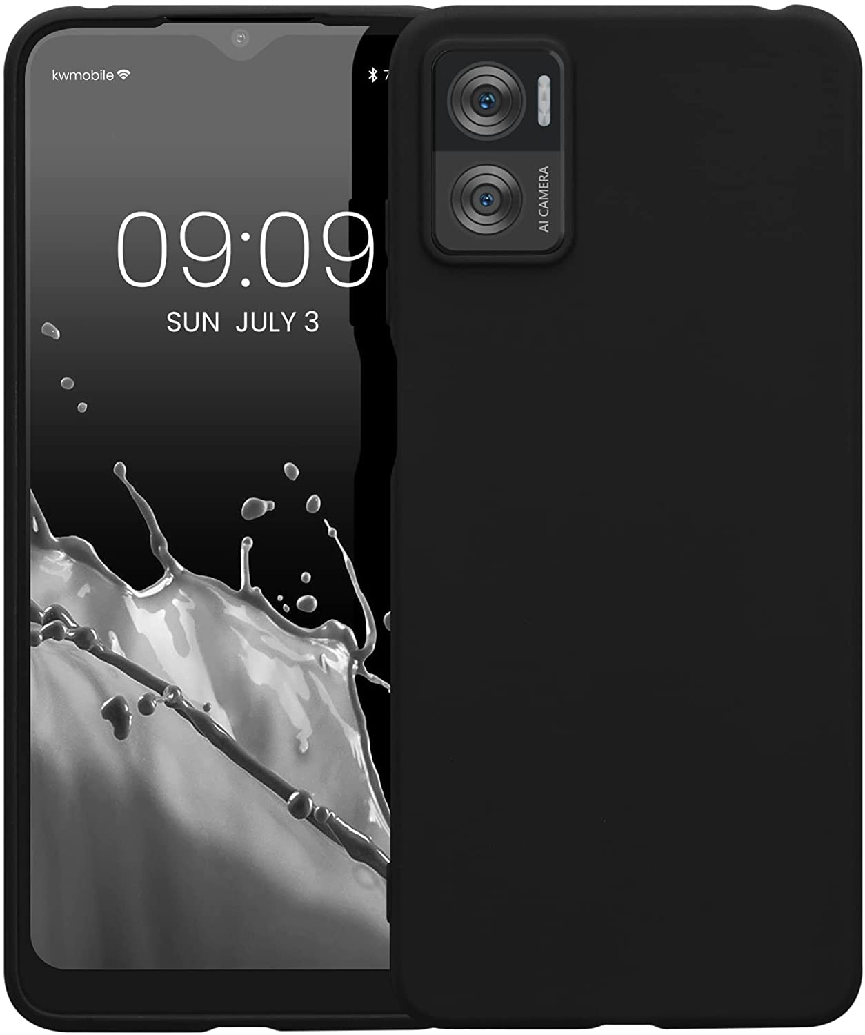 KWmobile Θήκη Σιλικόνης Motorola Moto E22 / E22i - Black Matte