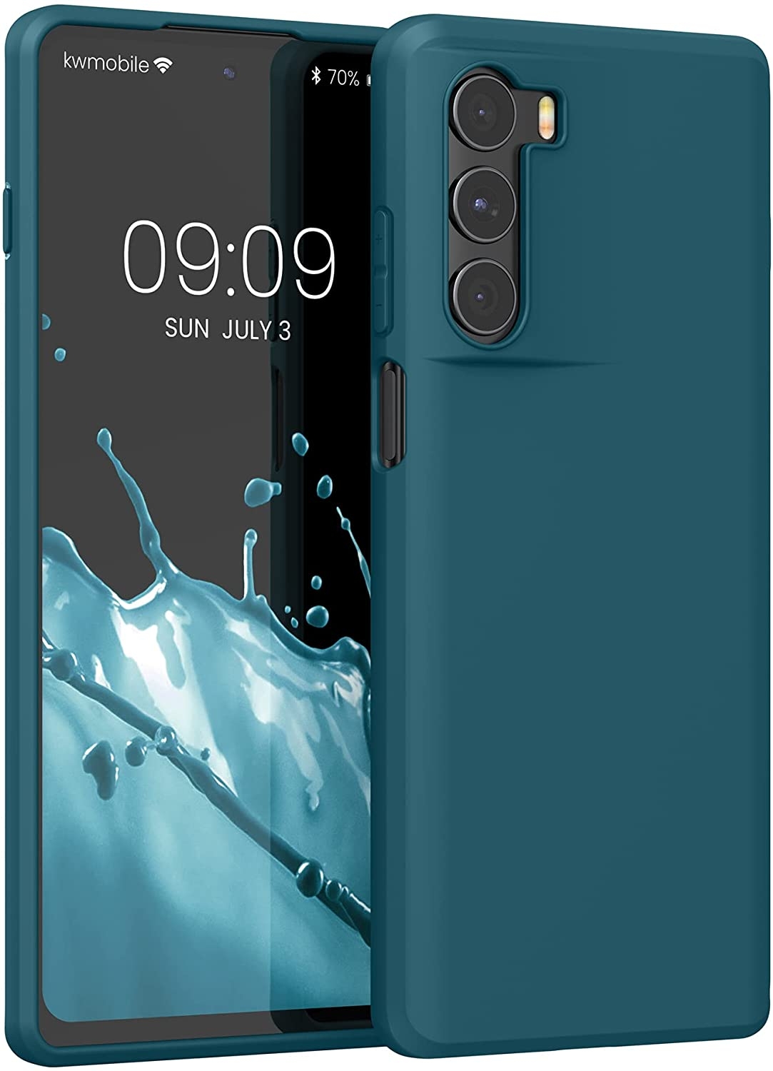 KWmobile Θήκη Σιλικόνης Motorola Moto G200 5G - Petrol