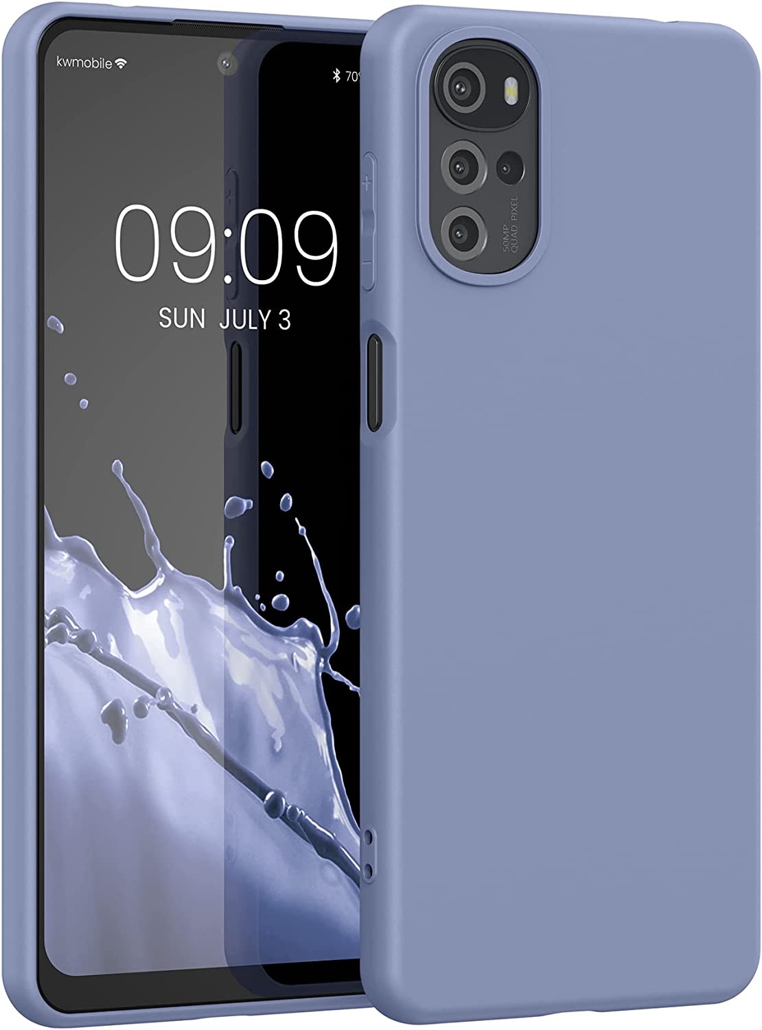 KWmobile Θήκη Σιλικόνης Motorola Moto G22 - Lavender Grey