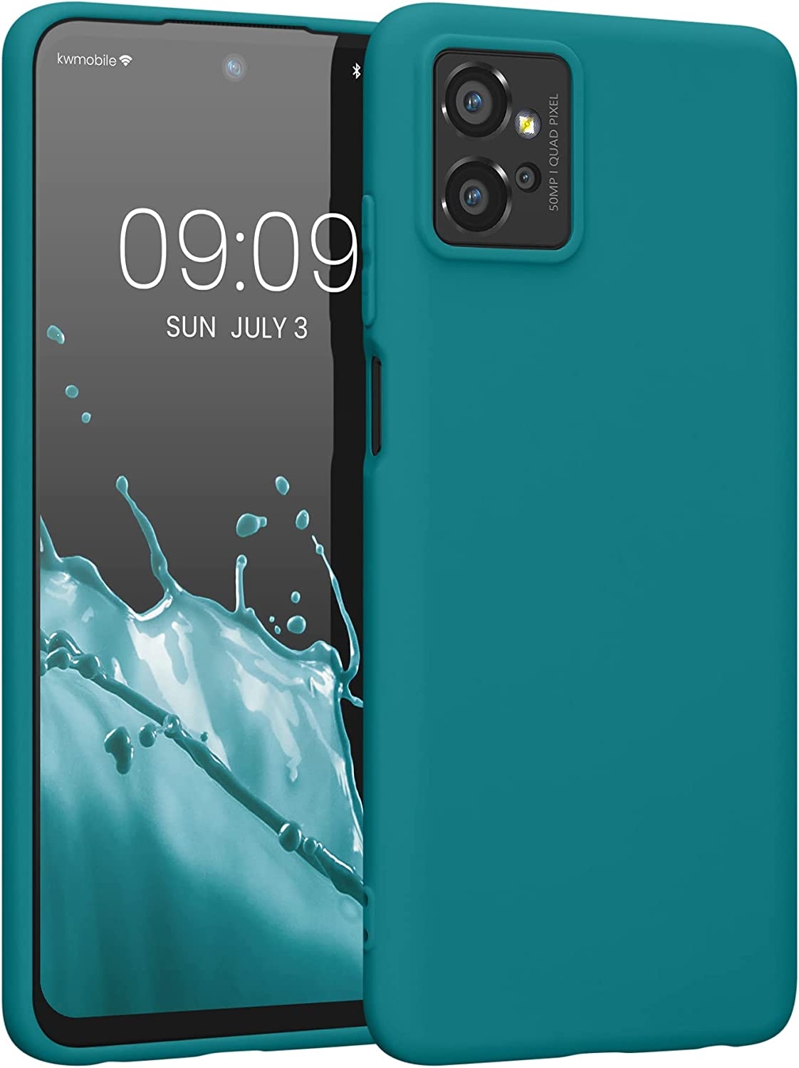 KWmobile Θήκη Σιλικόνης Motorola Moto G32 - Petrol