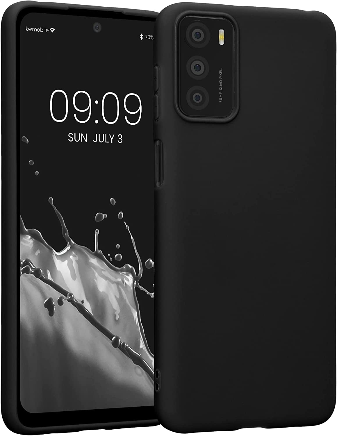 KWmobile Θήκη Σιλικόνης Motorola Moto G42 - Black