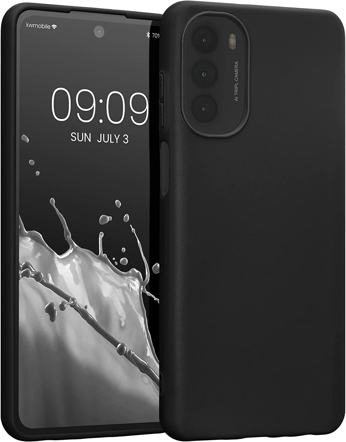 KWmobile Θήκη Σιλικόνης Motorola Moto G62 5G - Black