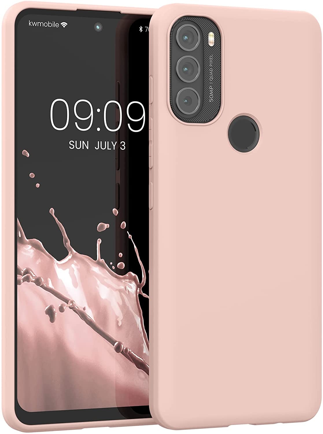 KWmobile Θήκη Σιλικόνης Motorola Moto G71 5G - Dusty Pink