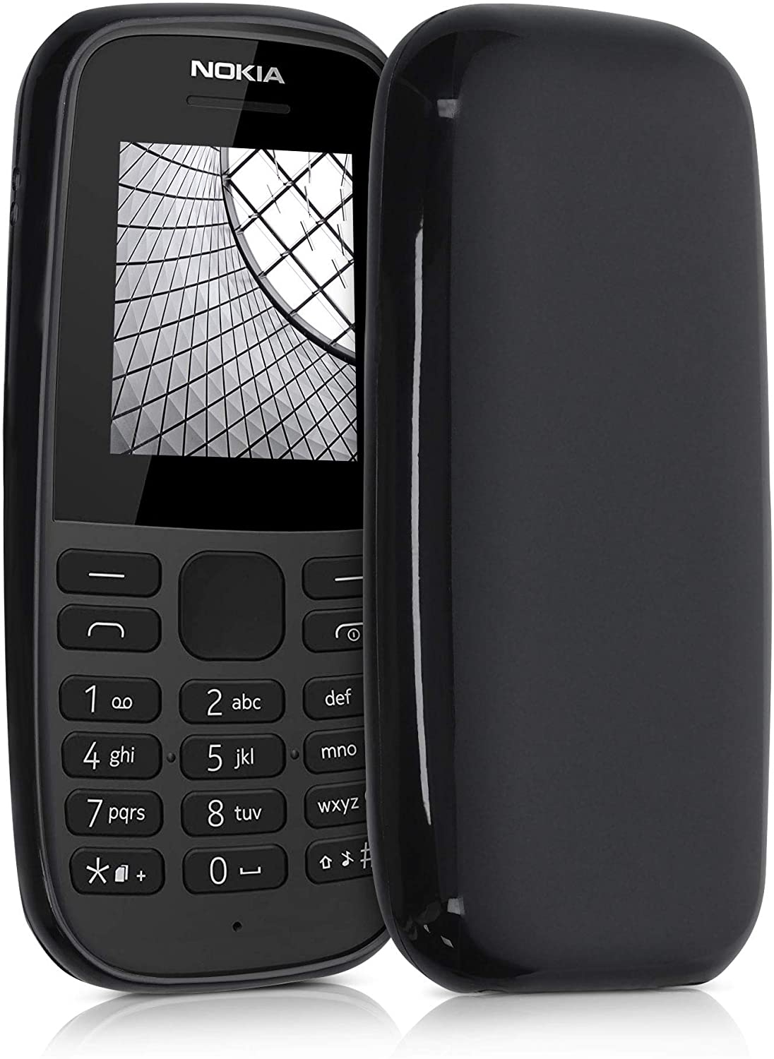 KWmobile Θήκη Σιλικόνης Nokia 105 - Black