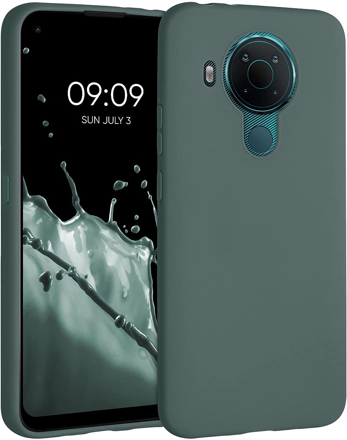 KWmobile Θήκη Σιλικόνης Nokia 5.4 - Forest Green 