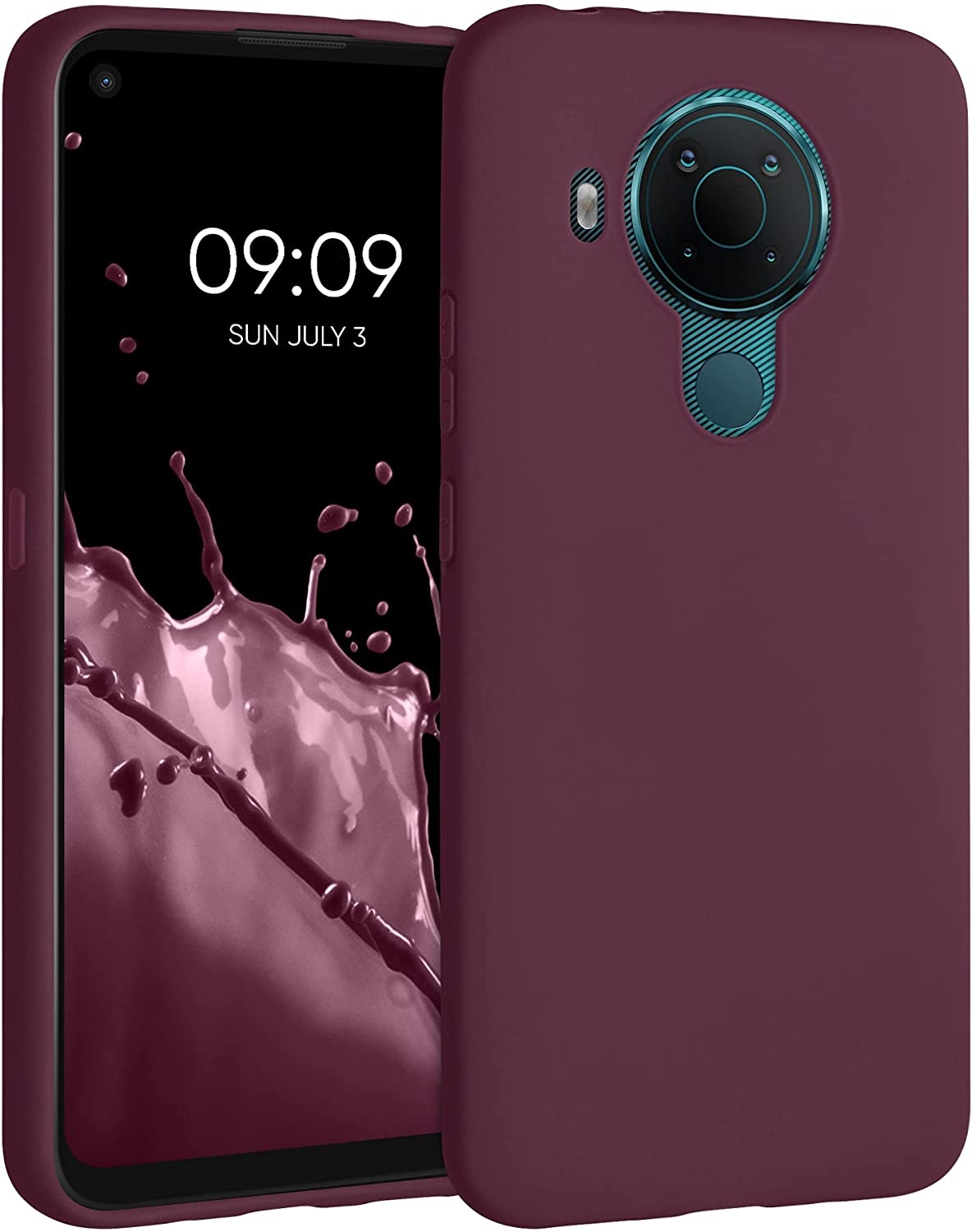 KWmobile Θήκη Σιλικόνης Nokia 5.4 - Bordeaux Violet