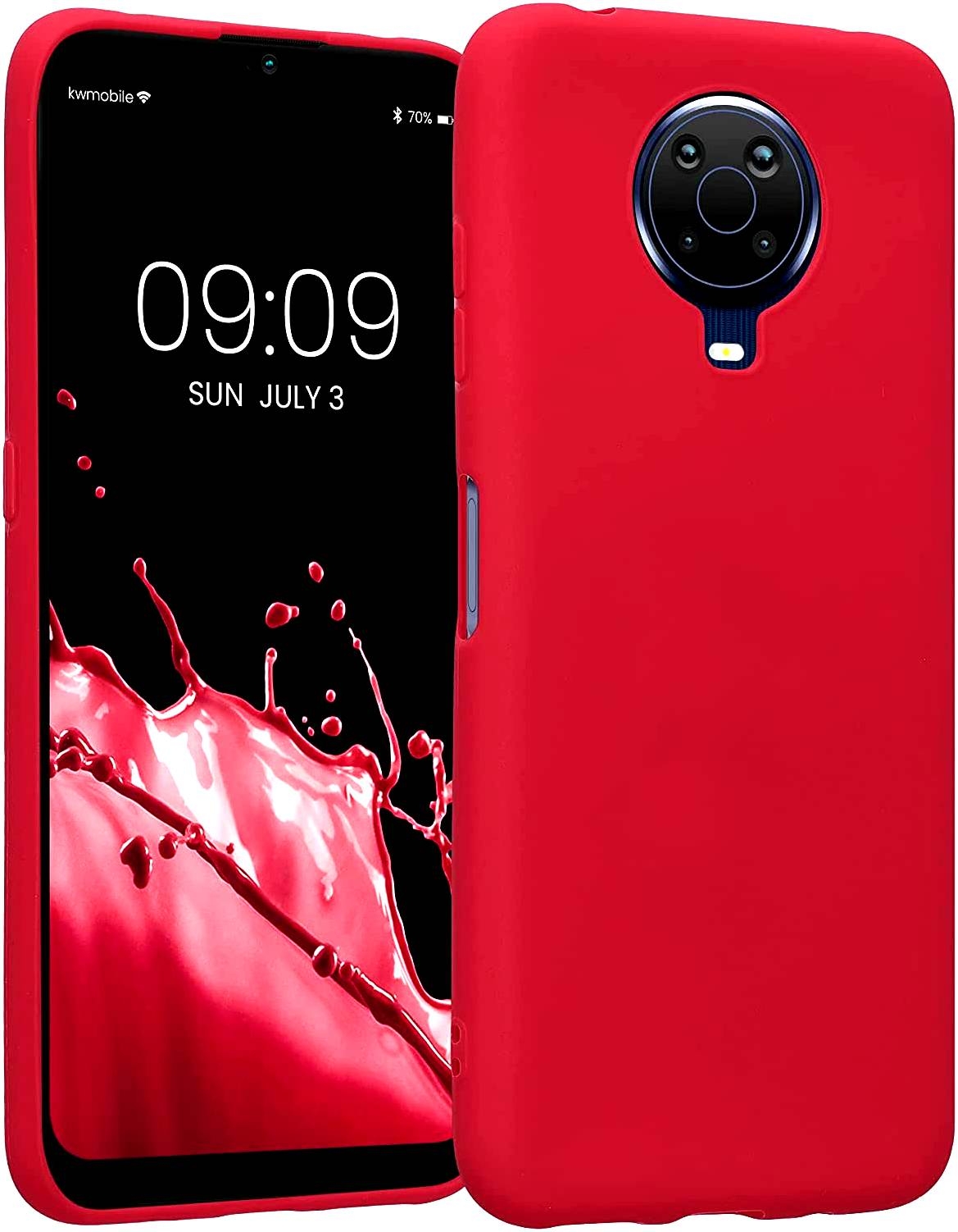 KWmobile Θήκη Σιλικόνης Nokia G20 / G10 - Rococo Red
