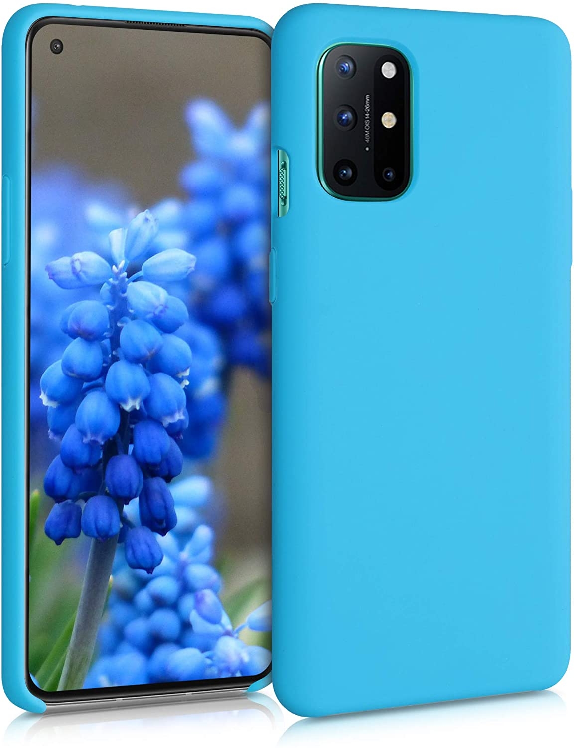 KWmobile Θήκη Σιλικόνης OnePlus 8T - Soft Flexible Rubber Cover - Ice Blue