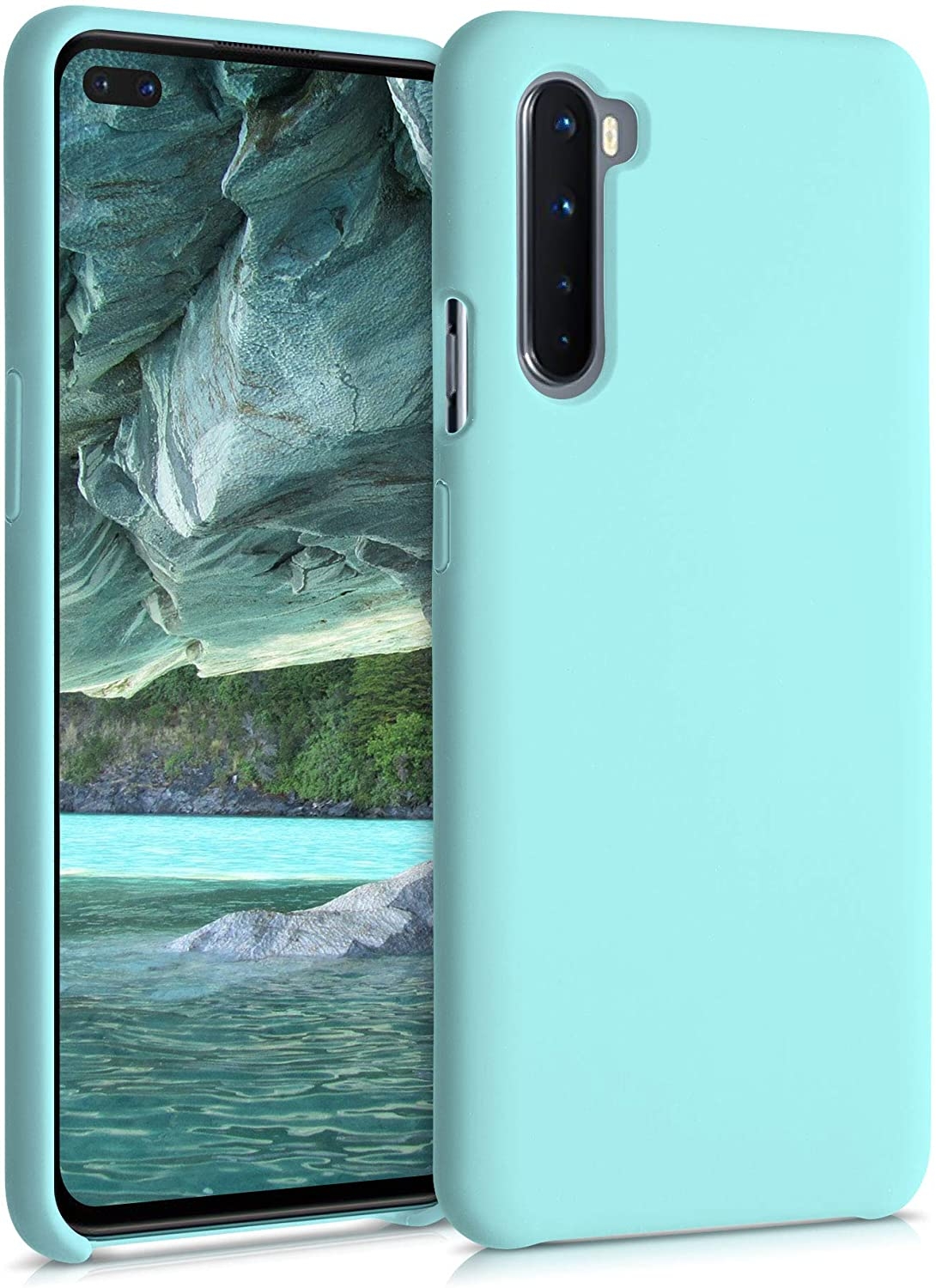 KWmobile Θήκη Σιλικόνης OnePlus Nord - Soft Flexible Rubber Cover - Mint 