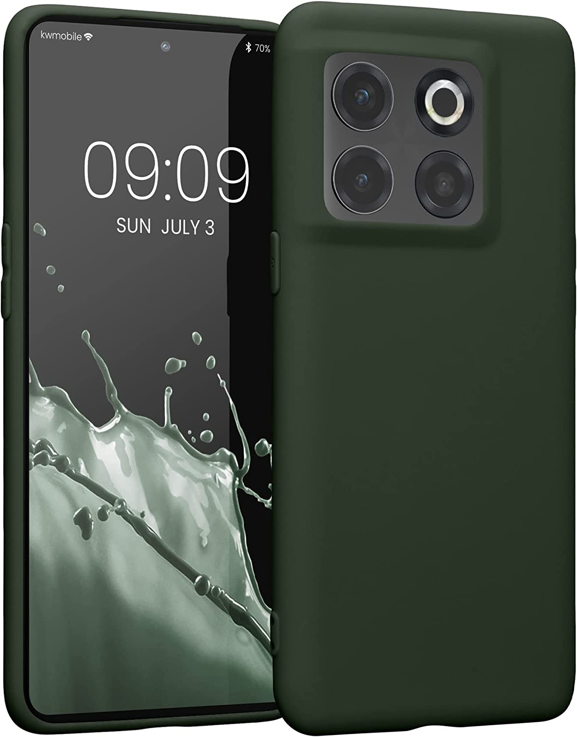 KWmobile Θήκη Σιλικόνης OnePlus 10T - Dark Green
