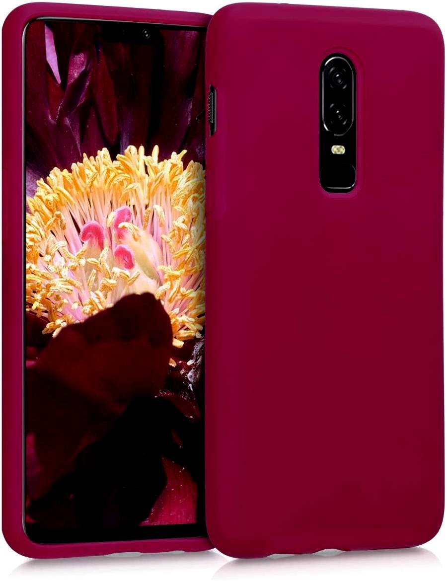 KWmobile Θήκη Σιλικόνης OnePlus 6 - Soft Flexible Rubber Cover - Fuchsia