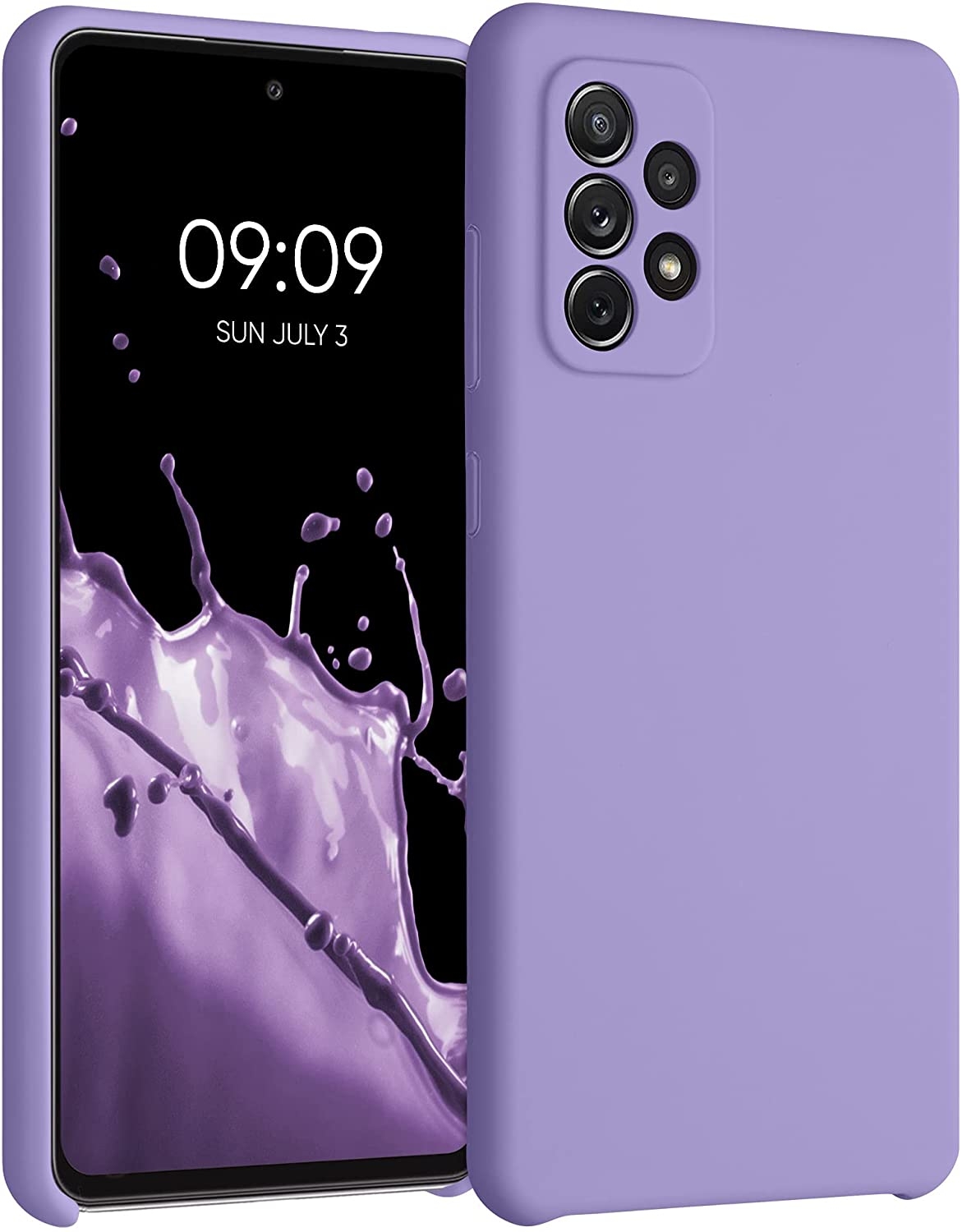 KWmobile Θήκη Σιλικόνης Samsung Galaxy A72 - Soft Flexible Rubber Cover - Violet Purple