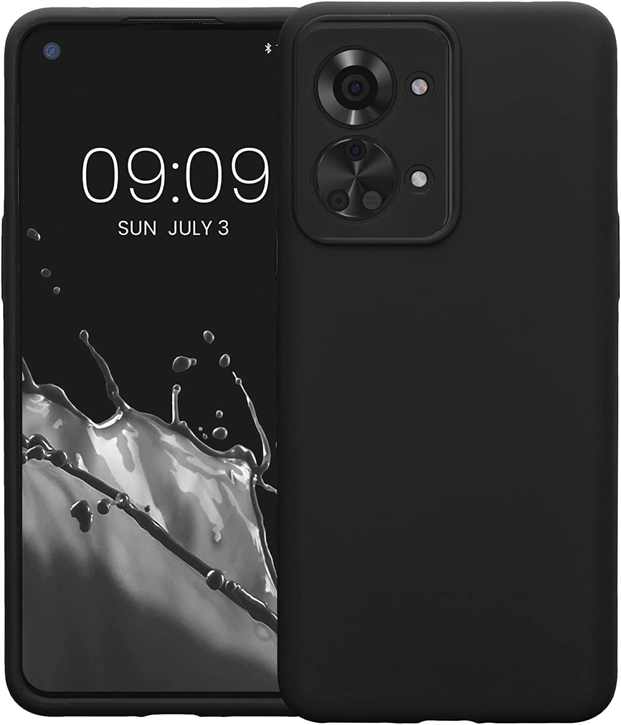 KWmobile Θήκη Σιλικόνης OnePlus Nord 2T - Forest Green - Black Matte