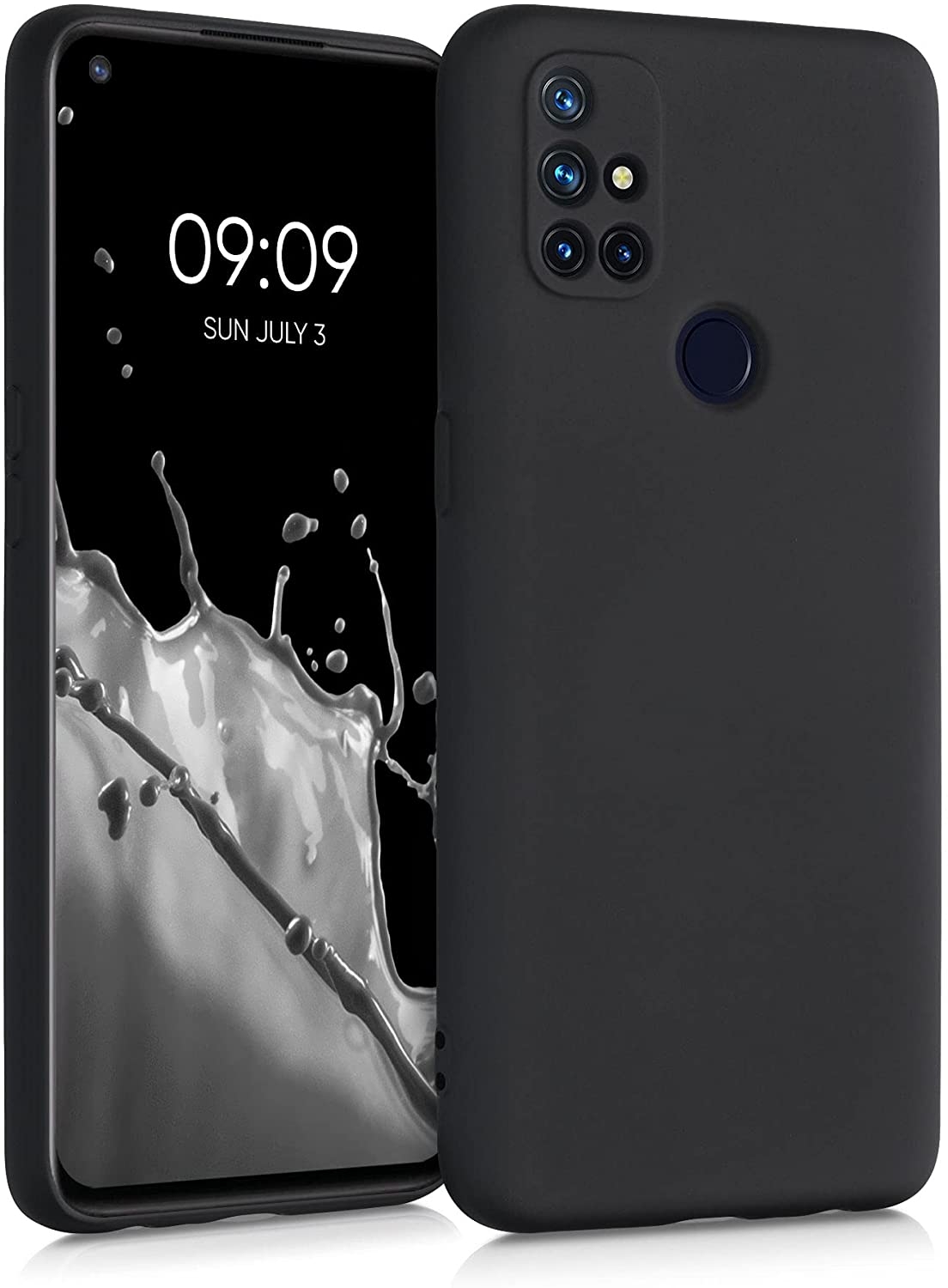 KWmobile Θήκη Σιλικόνης OnePlus Nord N10 5G - Black