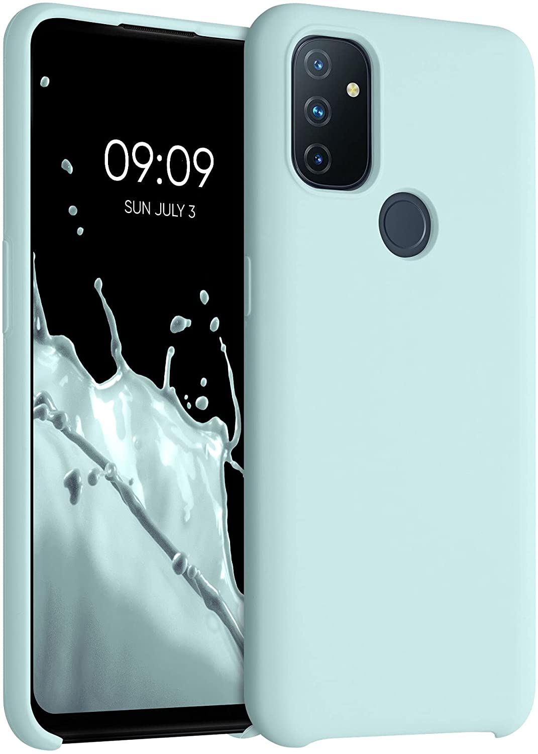 KWmobile Θήκη Σιλικόνης OnePlus Nord N100 - Soft Flexible Rubber Cover - Frosty Mint
