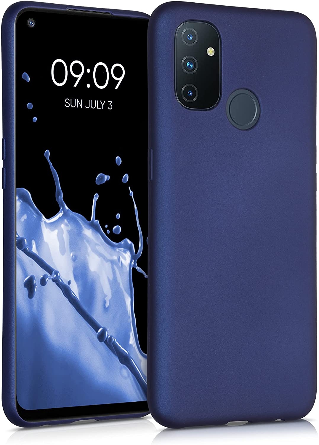 KWmobile Θήκη Σιλικόνης OnePlus Nord N100 - Metallic Blue