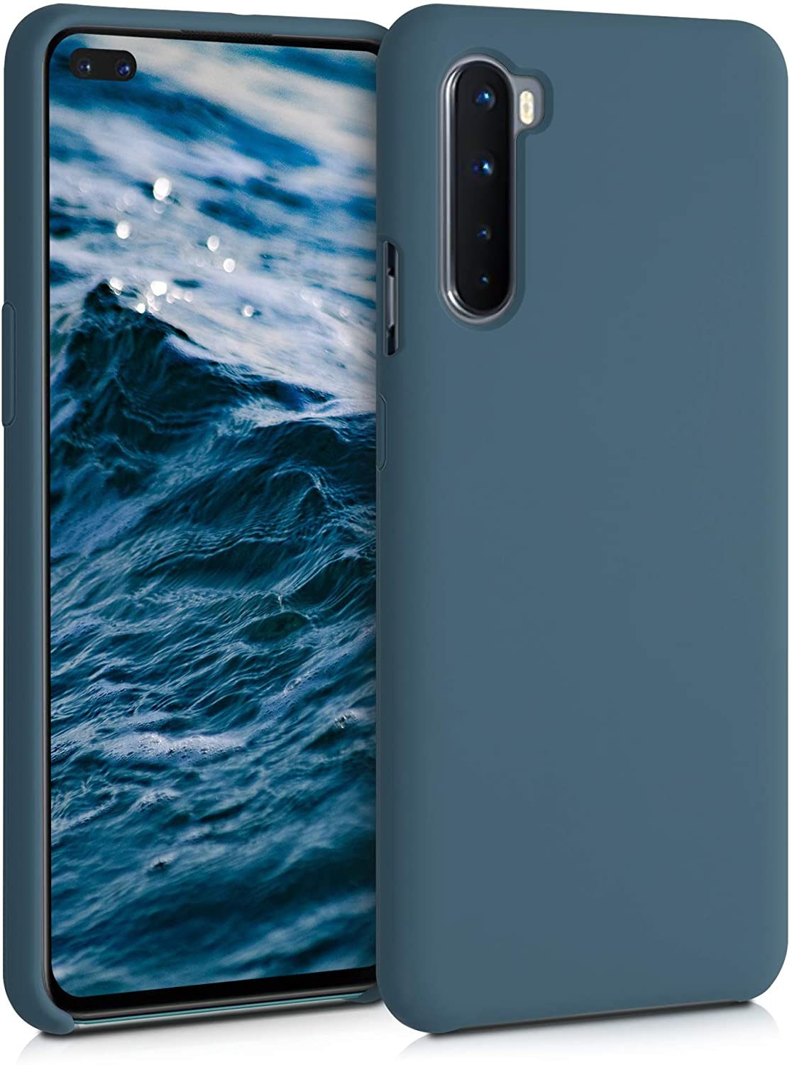 KWmobile Θήκη Σιλικόνης OnePlus Nord - Soft Flexible Rubber Cover - Slate Grey 