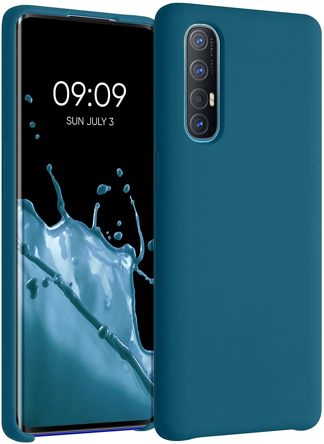 KWmobile Θήκη Σιλικόνης Oppo Find X2 Neo - Soft Flexible Rubber Cover - Teal Matte