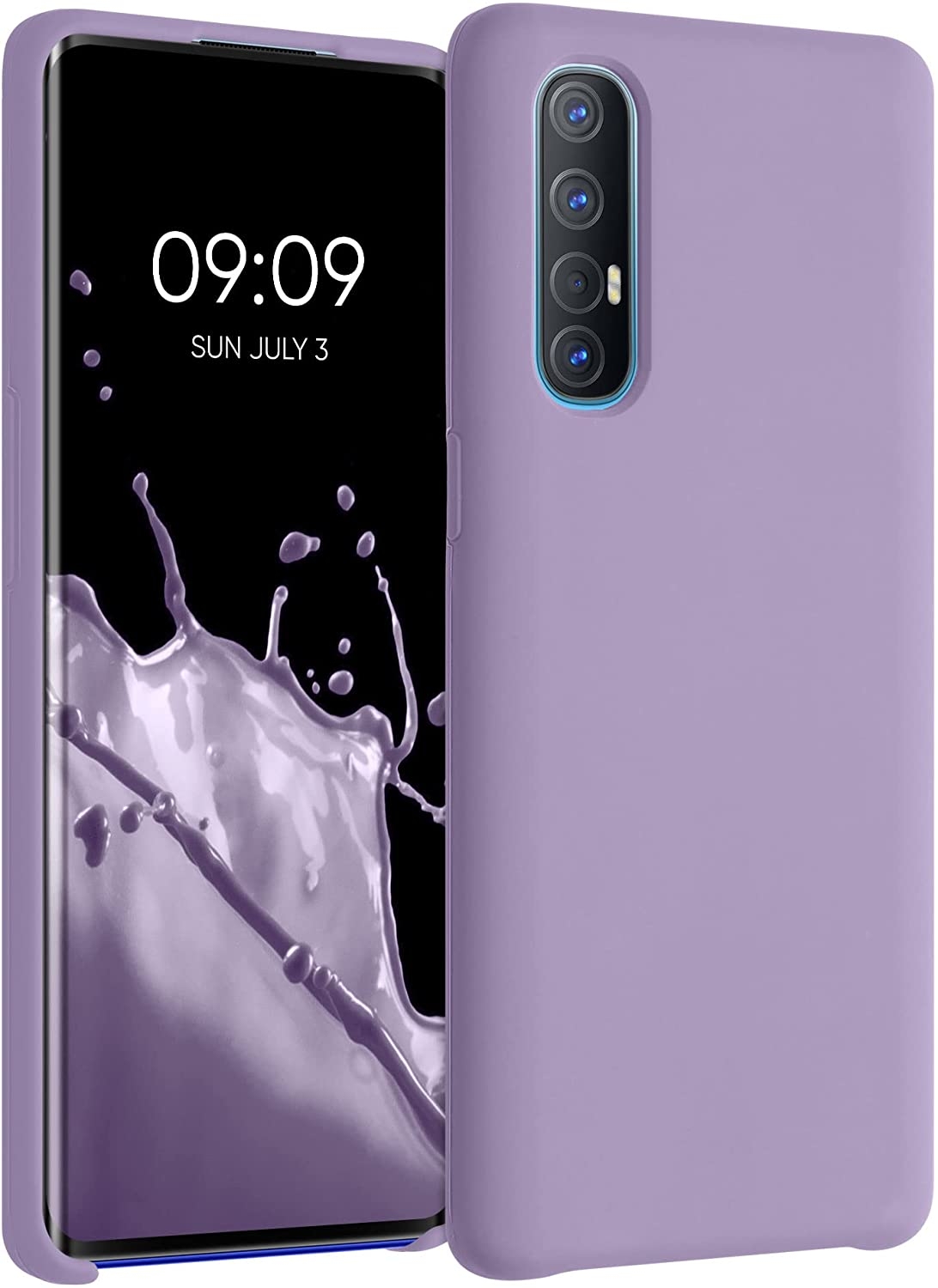 KWmobile Θήκη Σιλικόνης Oppo Find X2 Neo - Soft Flexible Rubber Cover - Violet Purple