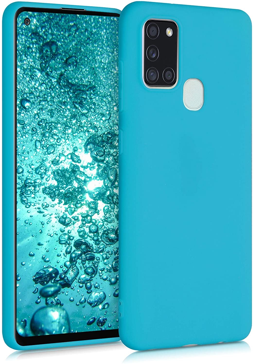 KWmobile Θήκη Σιλικόνης Samsung Galaxy A21s - Ice Blue 