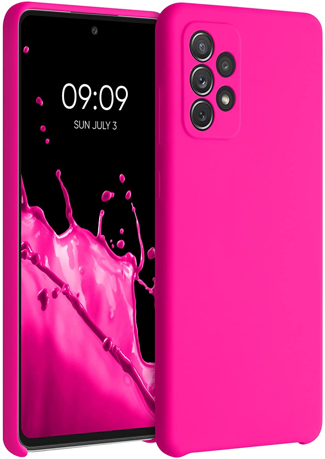 KWmobile Θήκη Σιλικόνης Samsung Galaxy A72 - Soft Flexible Rubber Cover - Neon Pink