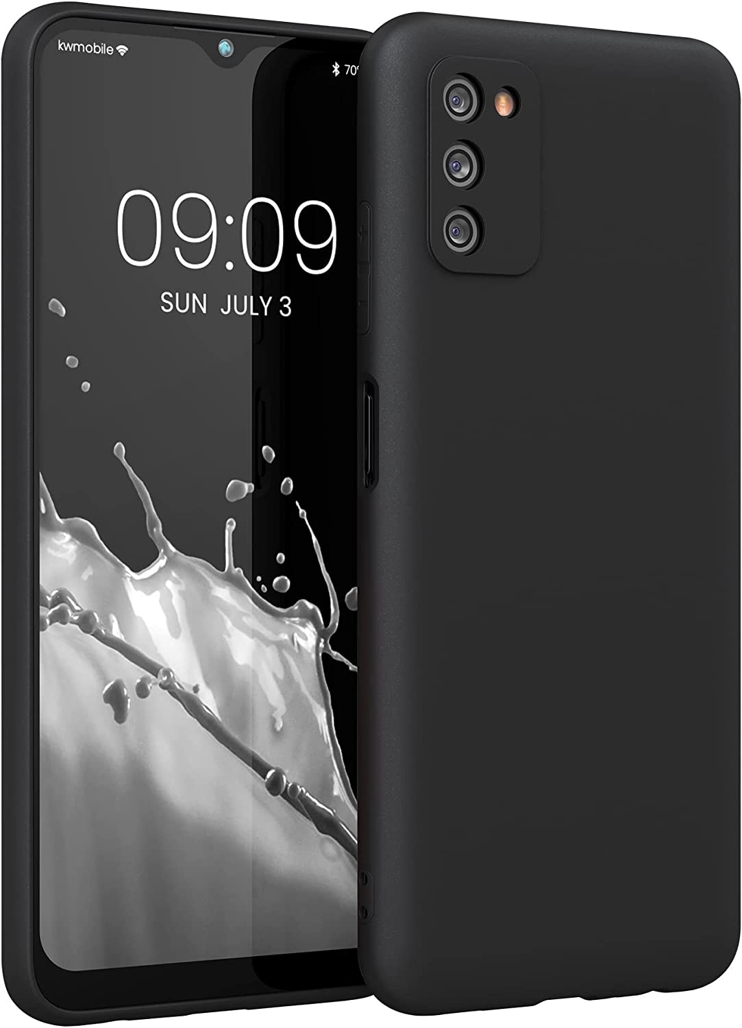 KWmobile Θήκη Σιλικόνης Samsung Galaxy A03s - Black Matte