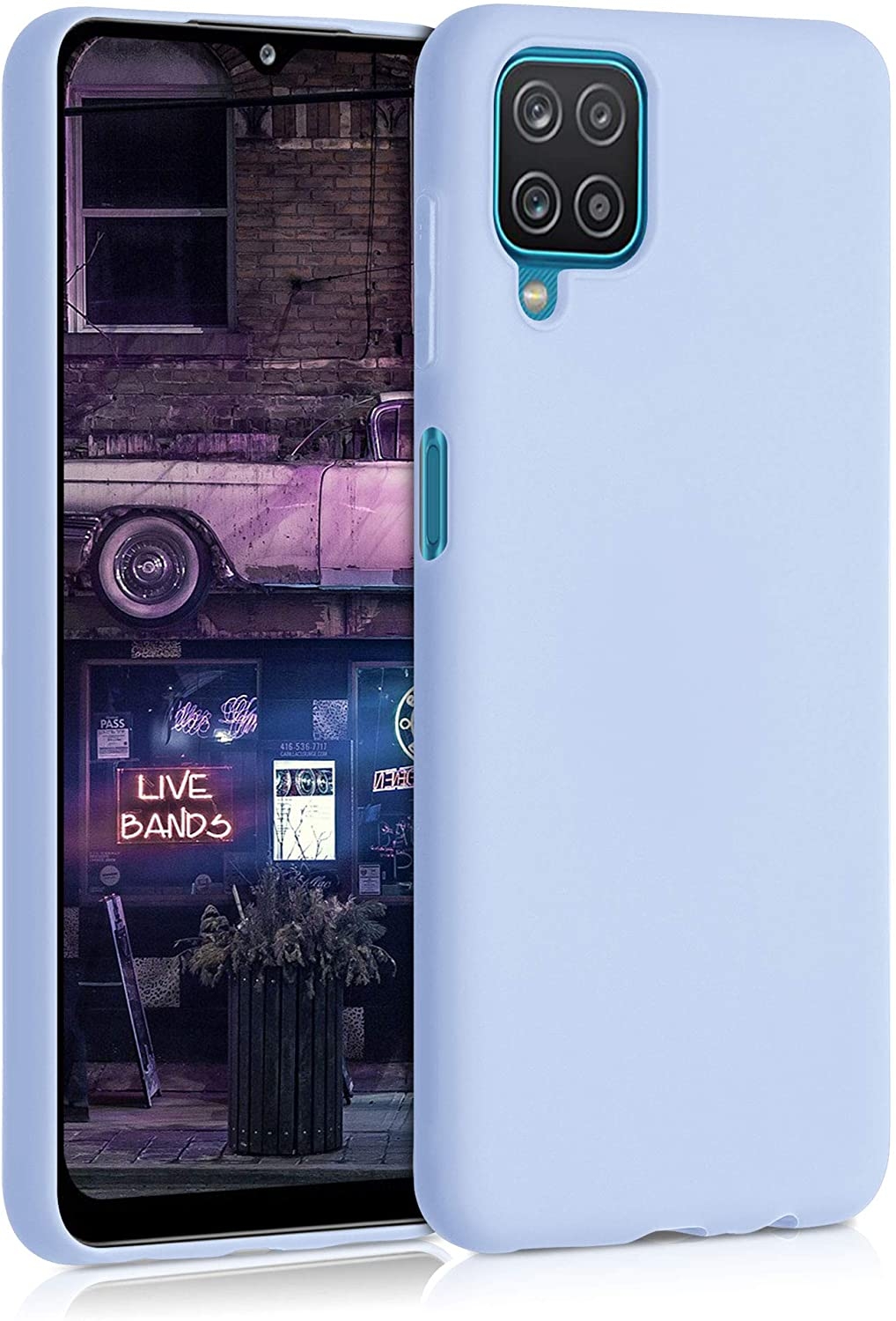 KWmobile Θήκη Σιλικόνης Samsung Galaxy A12 - Light Blue Matte