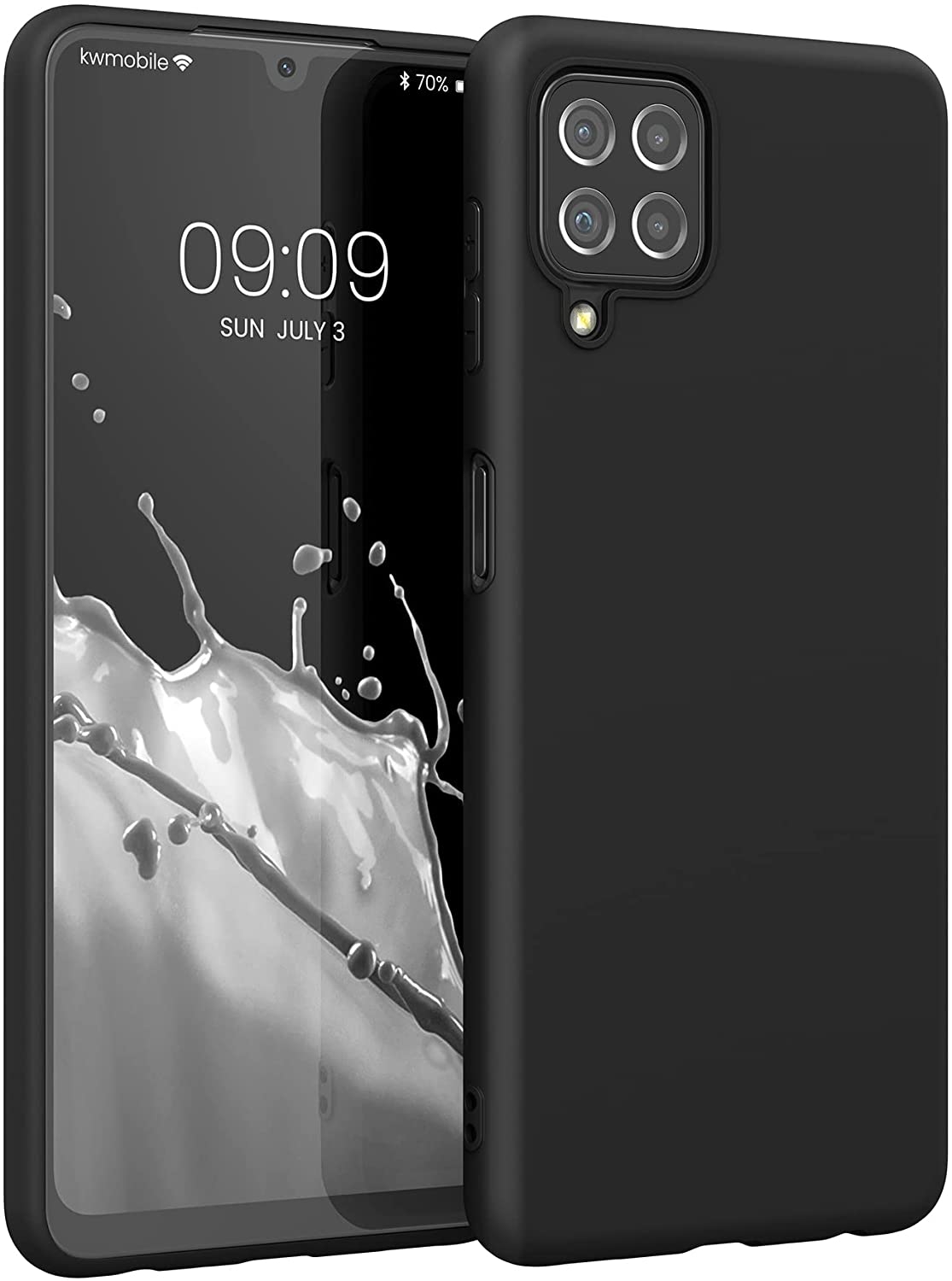 KWmobile Θήκη Σιλικόνης Samsung Galaxy A22 4G - Black Matte