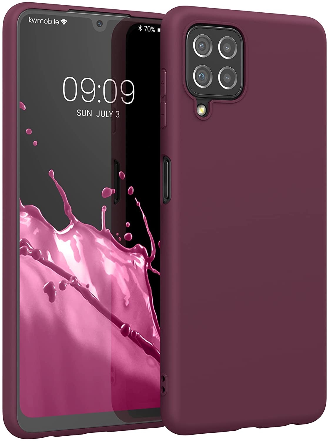 KWmobile Θήκη Σιλικόνης Samsung Galaxy A22 4G - Bordeaux Violet 