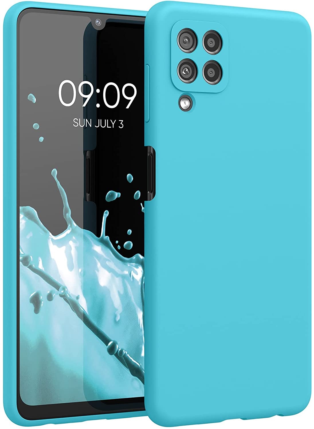 KWmobile Θήκη Σιλικόνης Samsung Galaxy A22 4G - Soft Flexible Rubber Cover - Ocean Blue