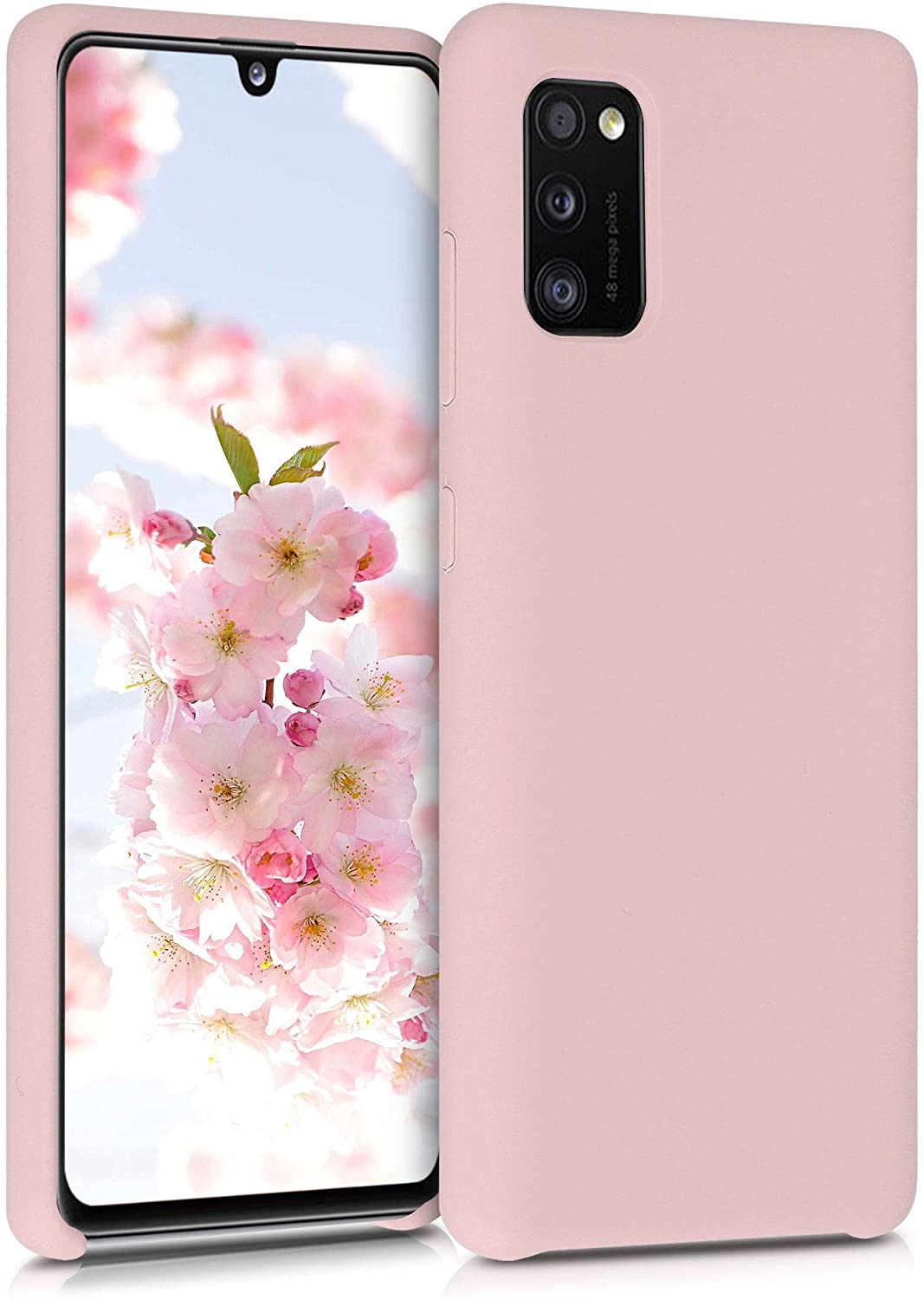 KWmobile Θήκη Σιλικόνης Samsung Galaxy A41 - Soft Flexible Rubber Cover - Antique Pink Matte
