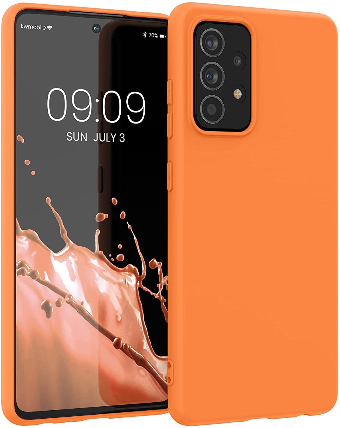 KWmobile Θήκη Σιλικόνης Samsung Galaxy A52 / A52s 5G - Fruity Orange