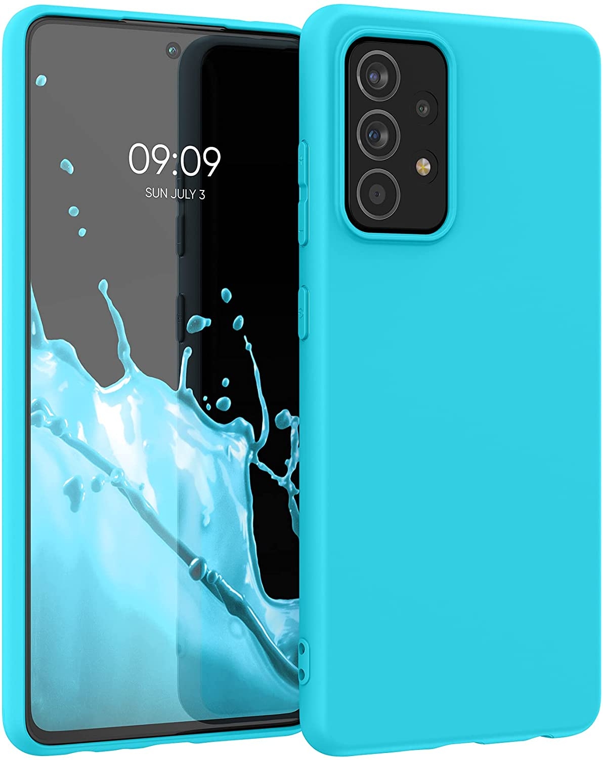 KWmobile Θήκη Σιλικόνης Samsung Galaxy A52 / A52s 5G - Ocean Blue