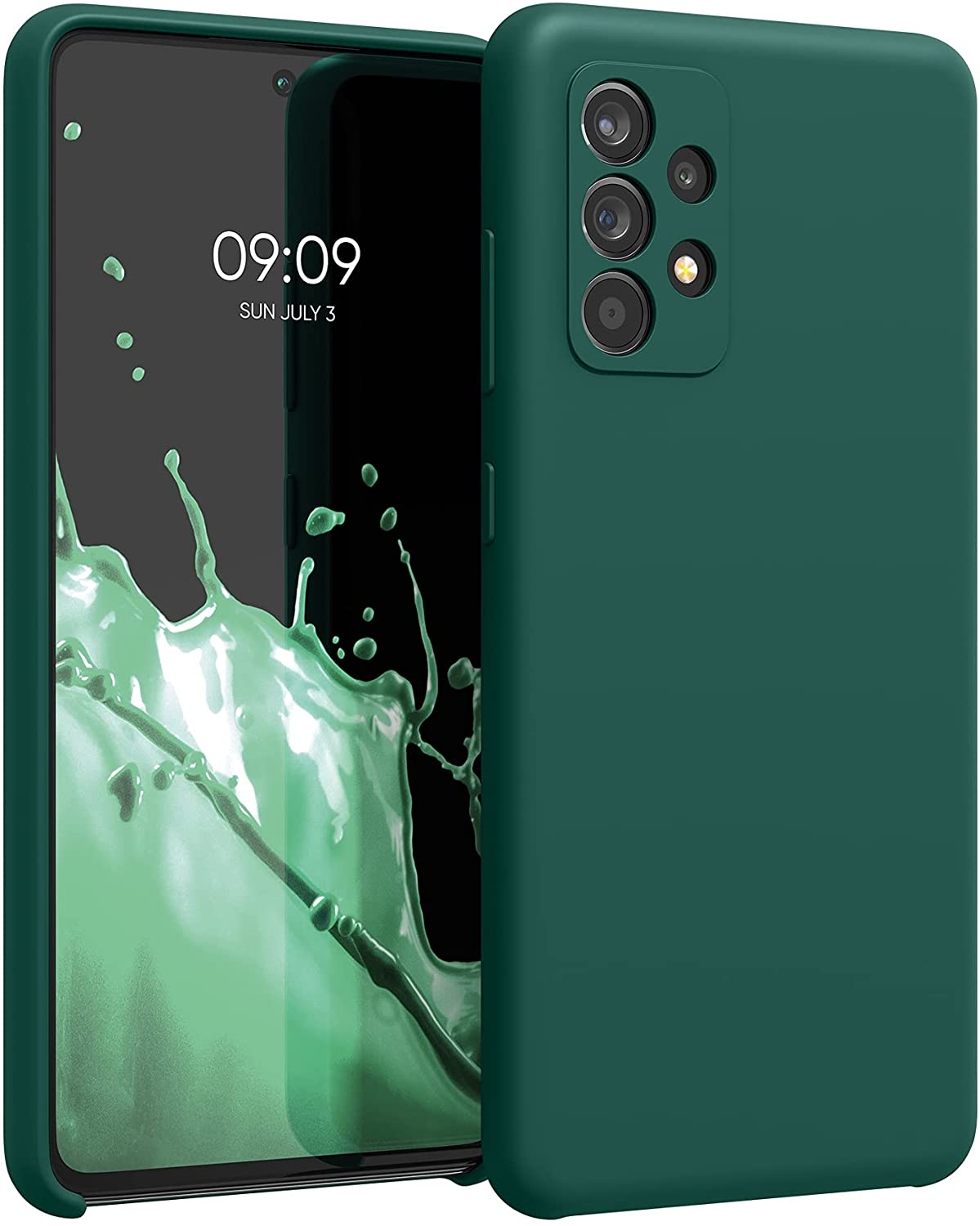 KWmobile Θήκη Σιλικόνης Samsung Galaxy A52 / A52s 5G - Soft Flexible Rubber Cover - Turquoise Green 