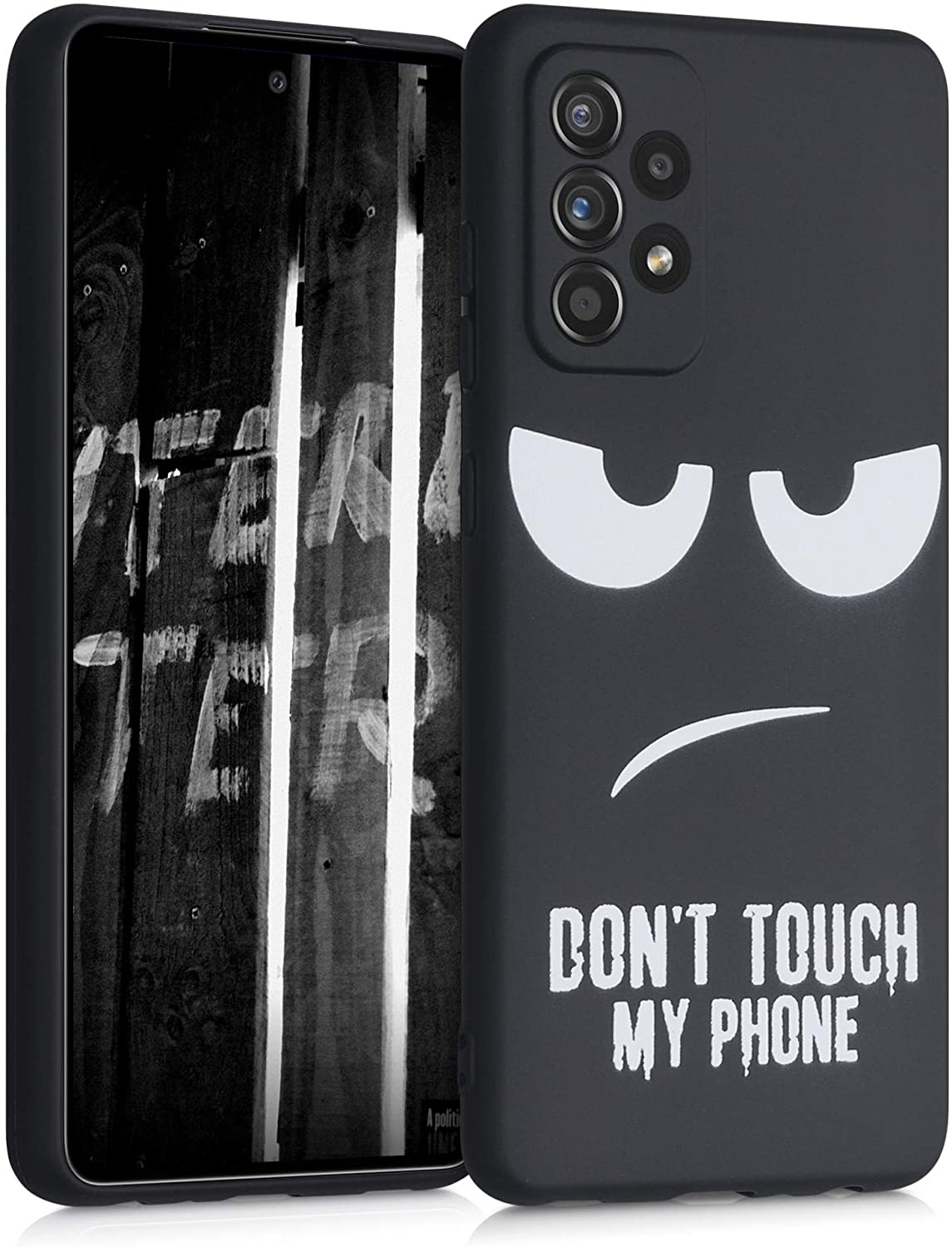 KWmobile Θήκη Σιλικόνης Samsung Galaxy A52 - Don't Touch My Phone