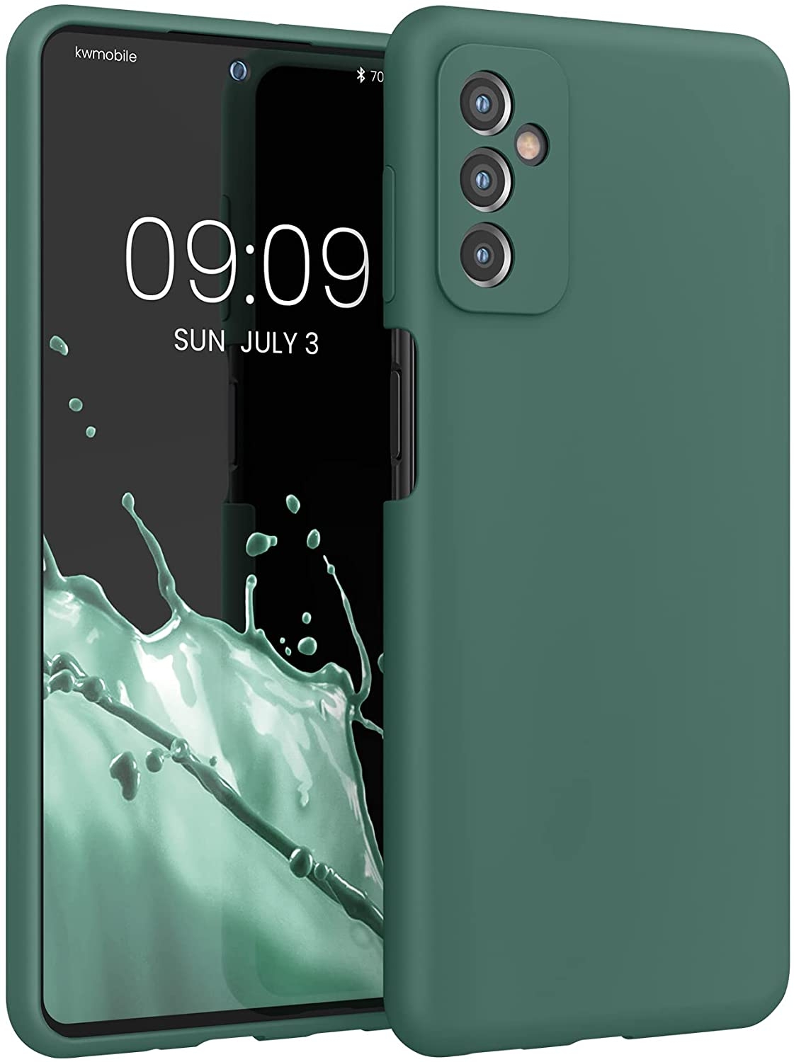 KWmobile Θήκη Σιλικόνης Samsung Galaxy M52 5G - Soft Flexible Rubber Cover - Moss Green