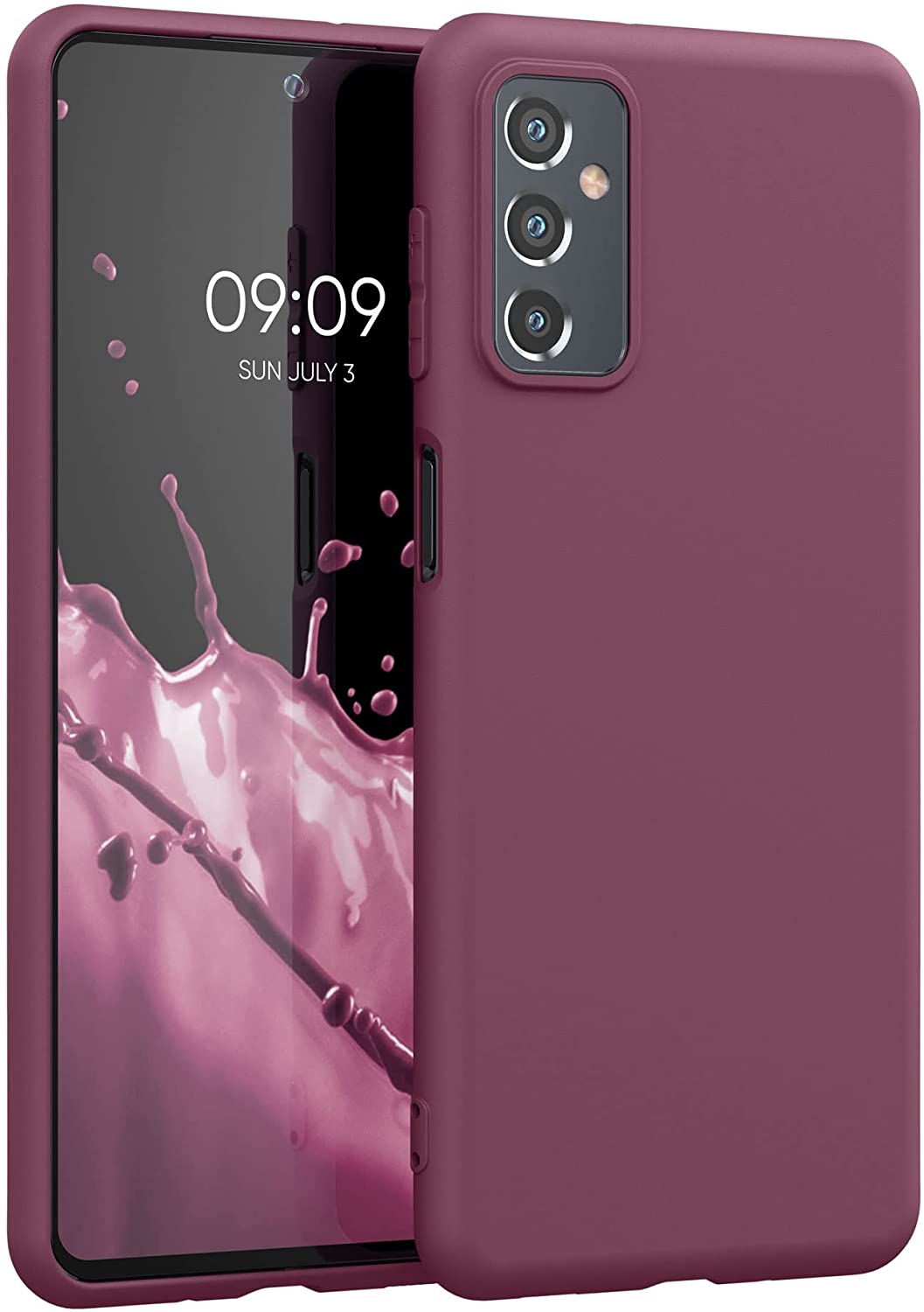 KWmobile Θήκη Σιλικόνης Samsung Galaxy M52 5G - Bordeaux Violet