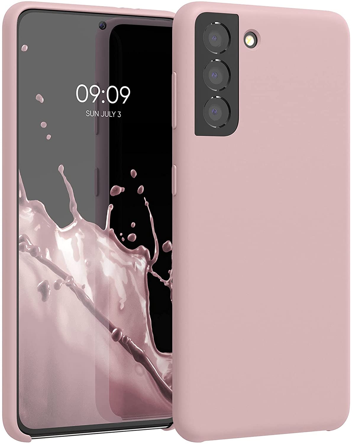 KWmobile Θήκη Σιλικόνης Samsung Galaxy S21 5G - Soft Flexible Rubber Cover - Antique Pink Matte