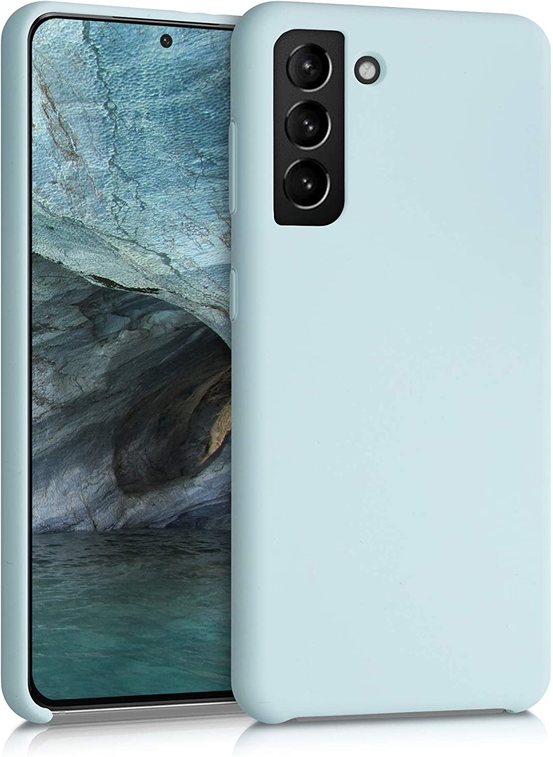 KWmobile Θήκη Σιλικόνης Samsung Galaxy S21 5G - Soft Flexible Rubber Cover - Frosty Mint 