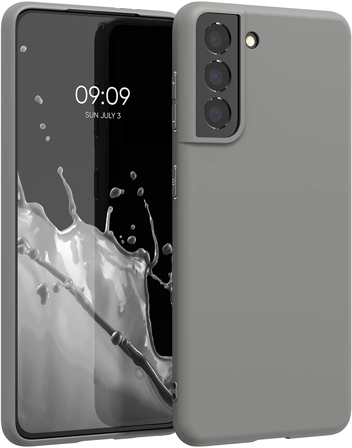 KWmobile Θήκη Σιλικόνης Samsung Galaxy S21 5G - Titanium Grey