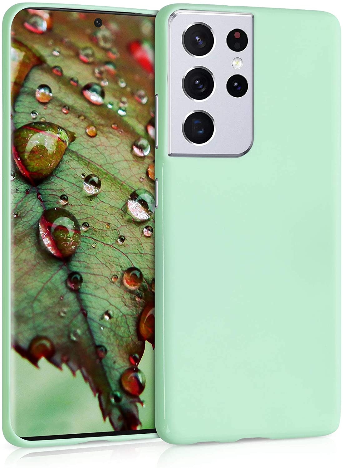 KWmobile Θήκη Σιλικόνης Samsung Galaxy S21 Ultra 5G - Mint Matte