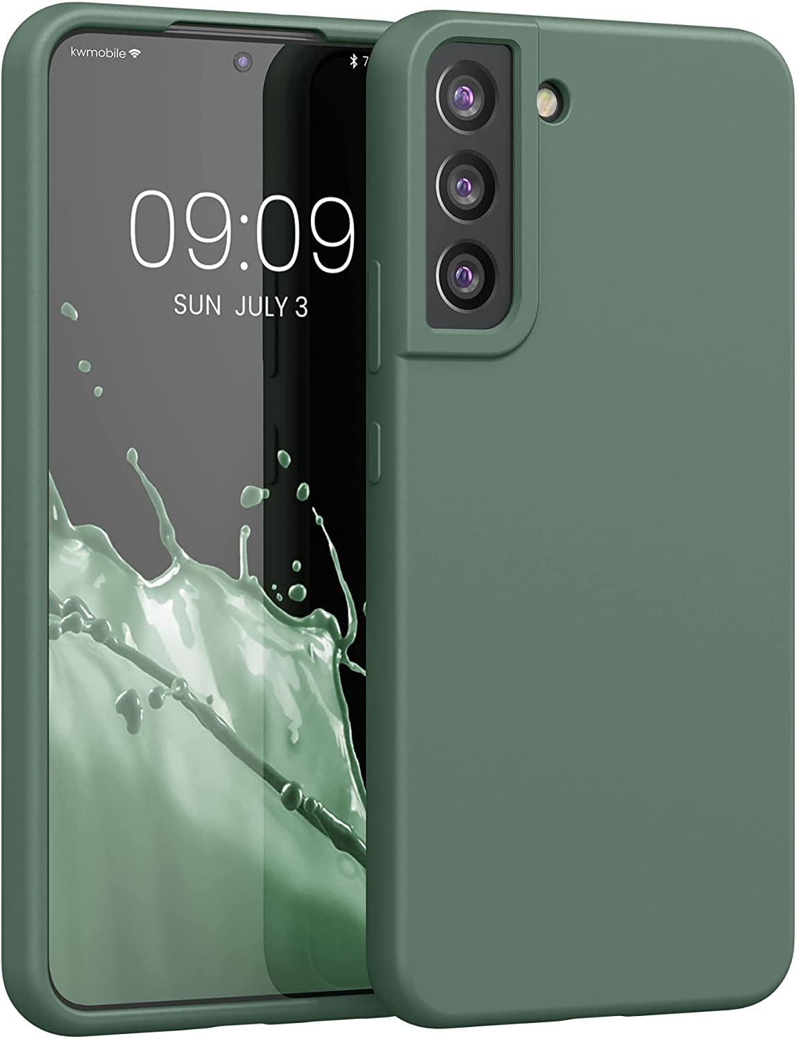 KWmobile Θήκη Σιλικόνης Samsung Galaxy S22 Plus 5G - Soft Flexible Rubber Cover - Forest Green