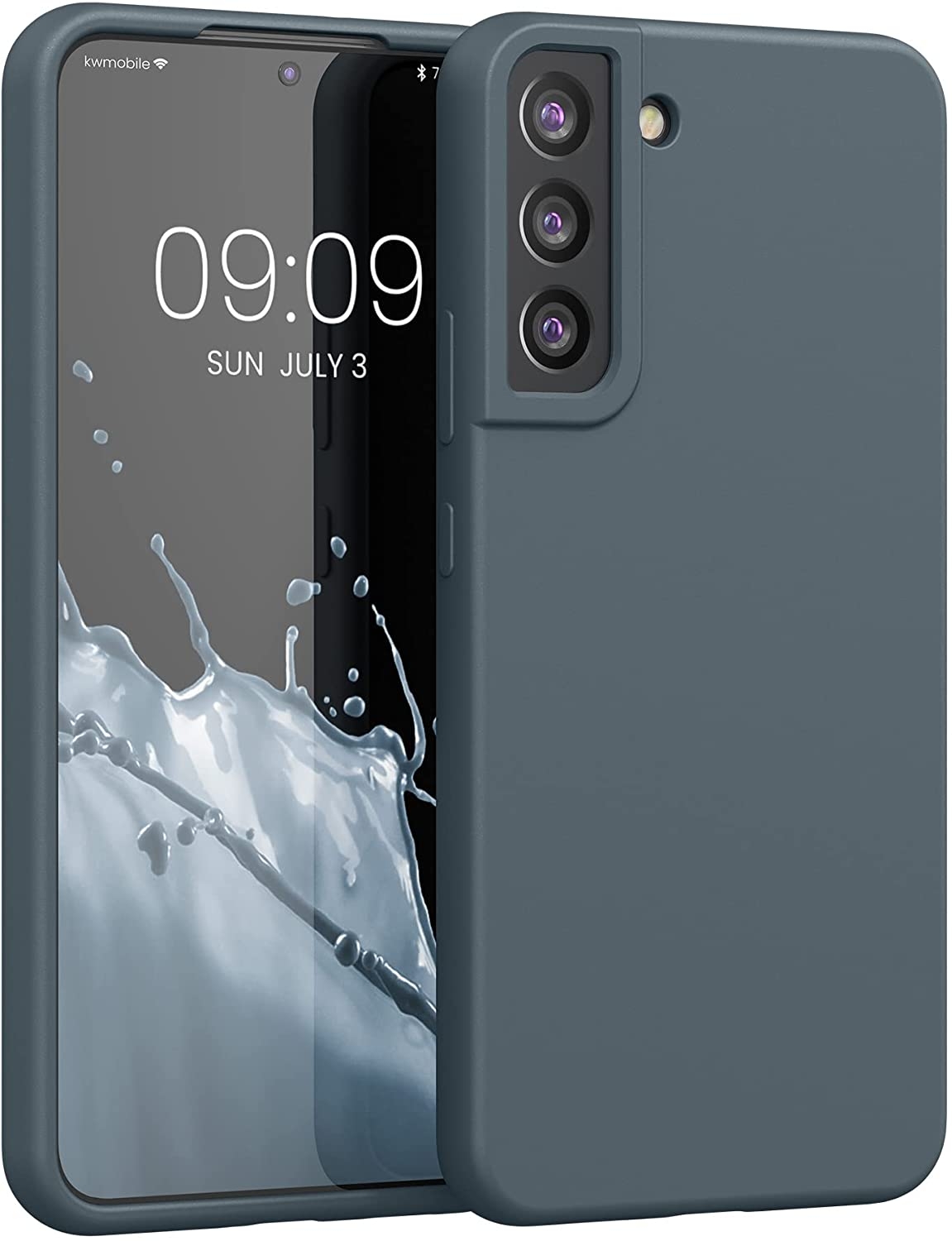 KWmobile Θήκη Σιλικόνης Samsung Galaxy S22 Plus 5G - Soft Flexible Rubber Cover - Dark Slate