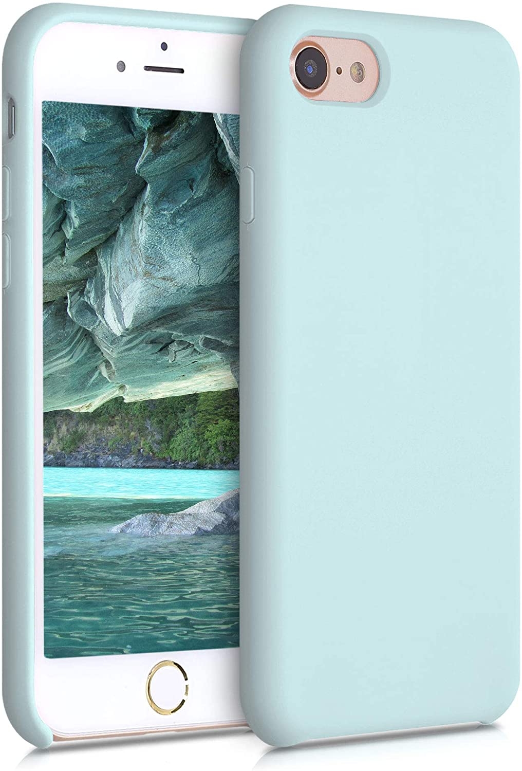 KWmobile Θήκη Σιλικόνης Apple iPhone SE 2022 / 2020 / 8 / 7 - Soft Flexible Rubber Cover - Frosty Mint